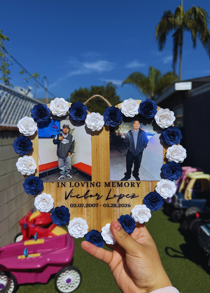 Heart Memorial Wood Plaque