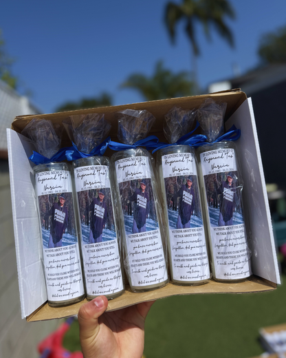Tall Glass Memorial Candles