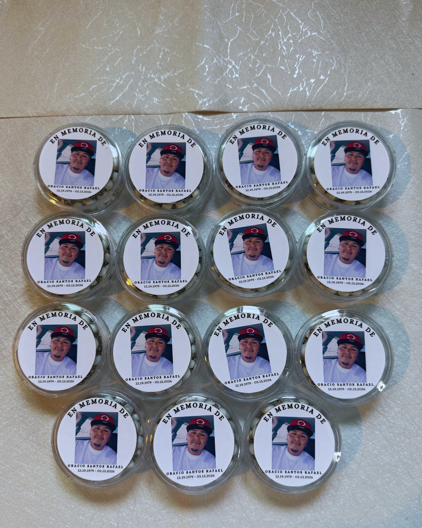Memorial Rosary + Lid Personalized.