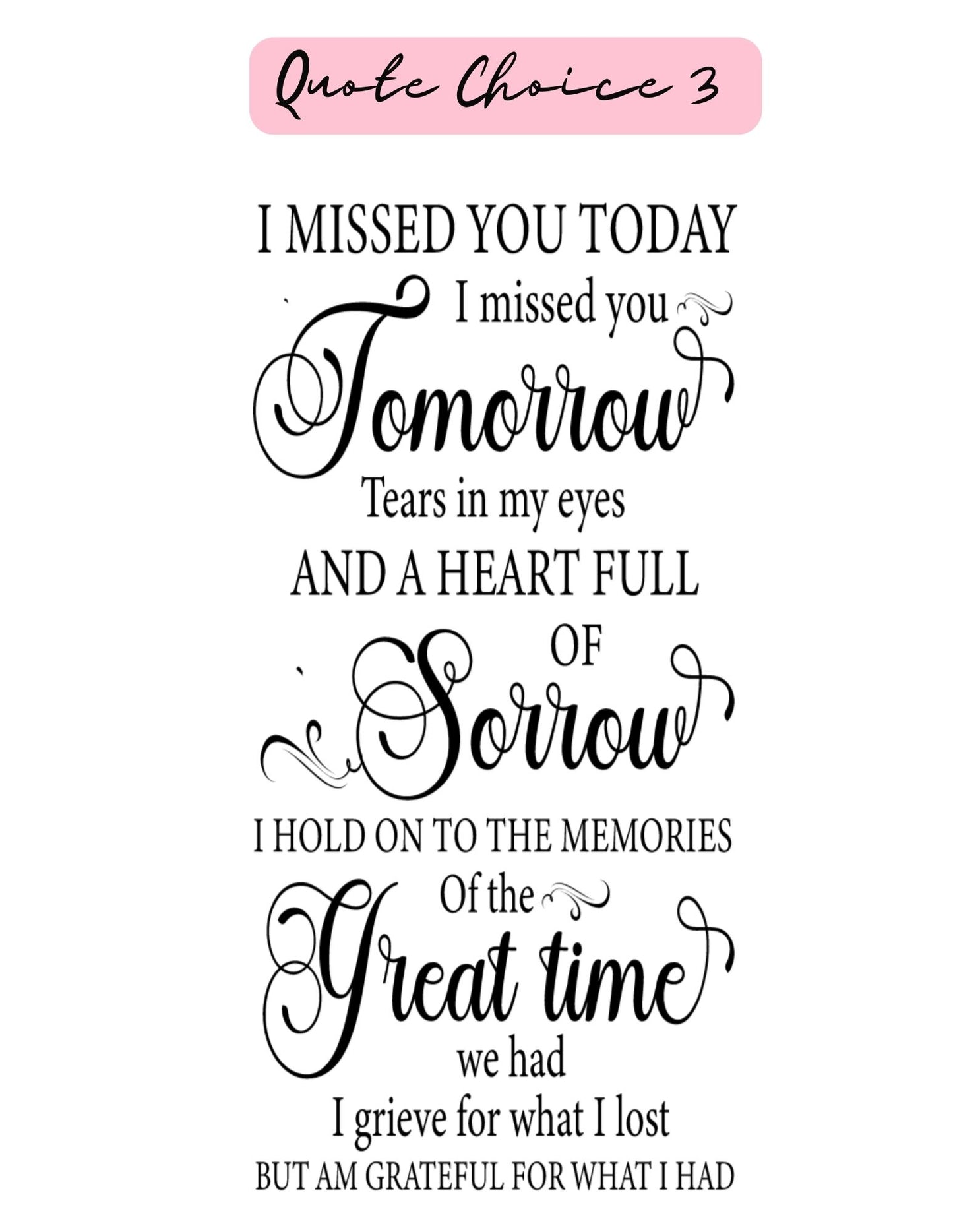 Personalized Memorial Lantern