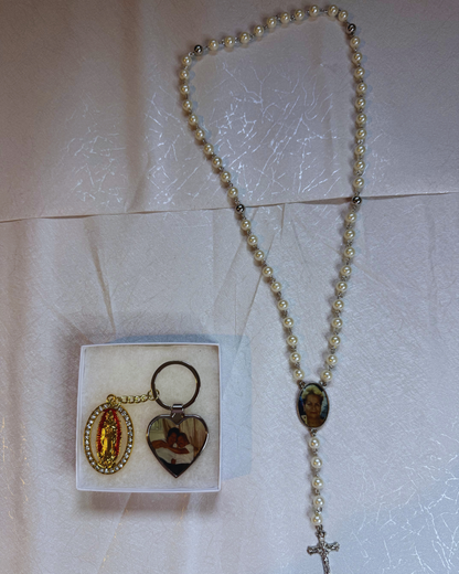 Rosary + Keychain Bundle