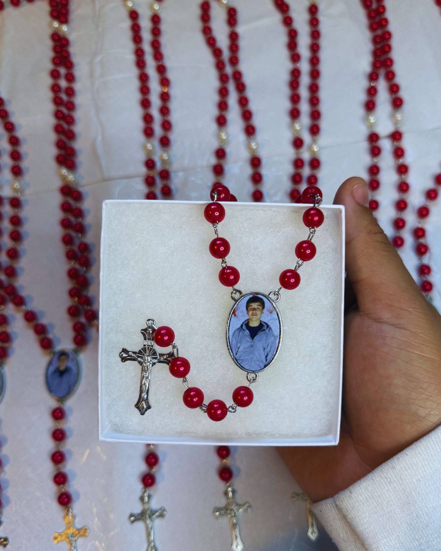 Memorial Rosary with Photo