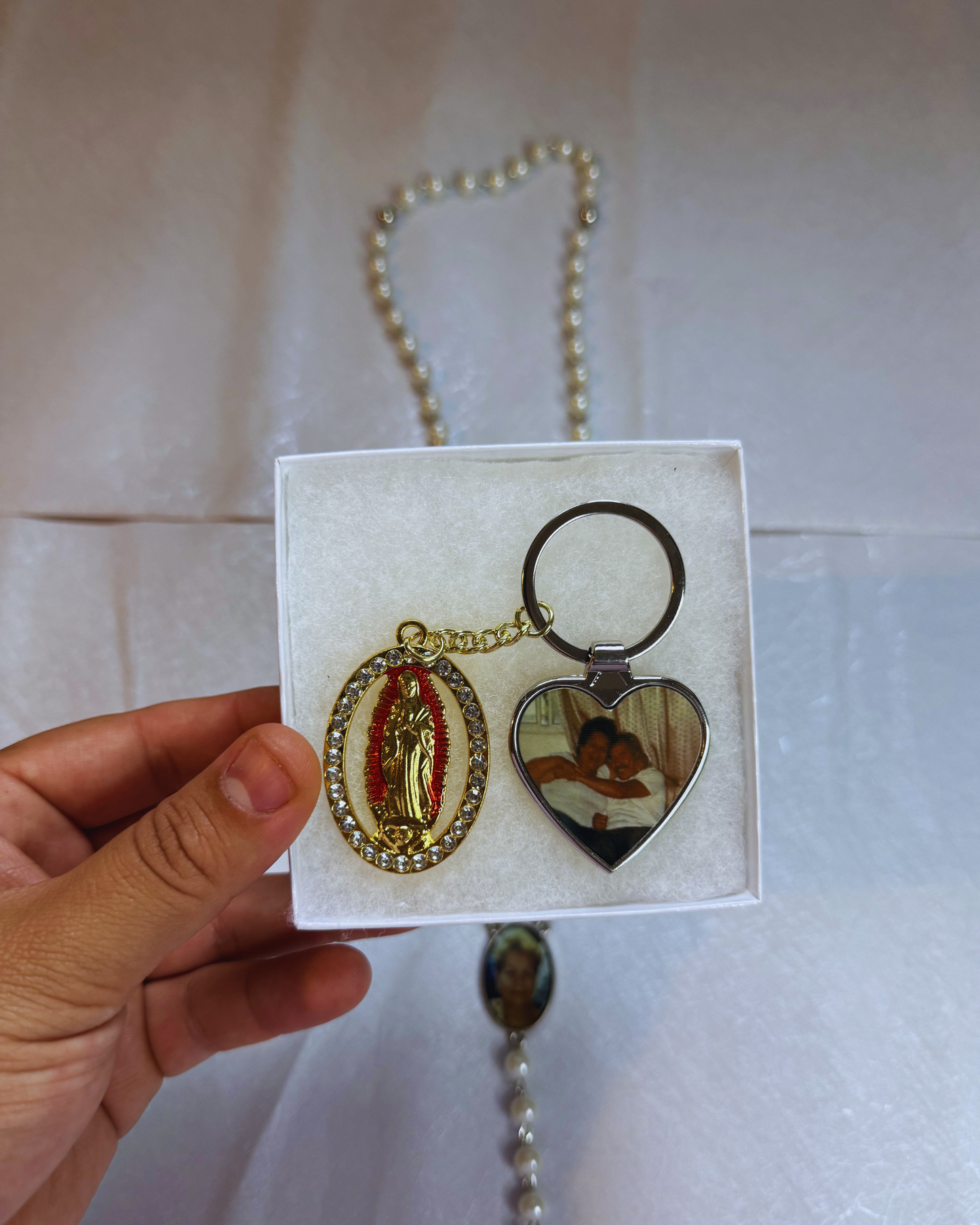 Rosary + Keychain Bundle