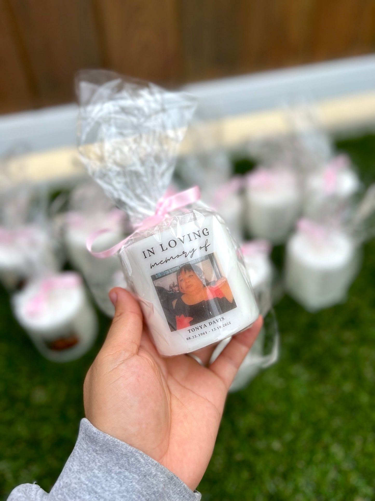 Mini Memorial Pillar Candle