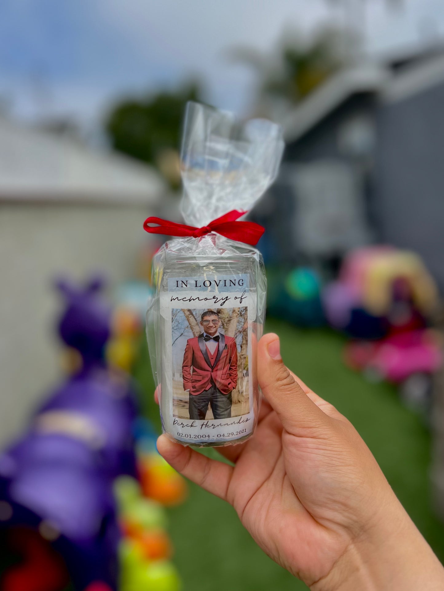 Mini Glass Memorial Candle