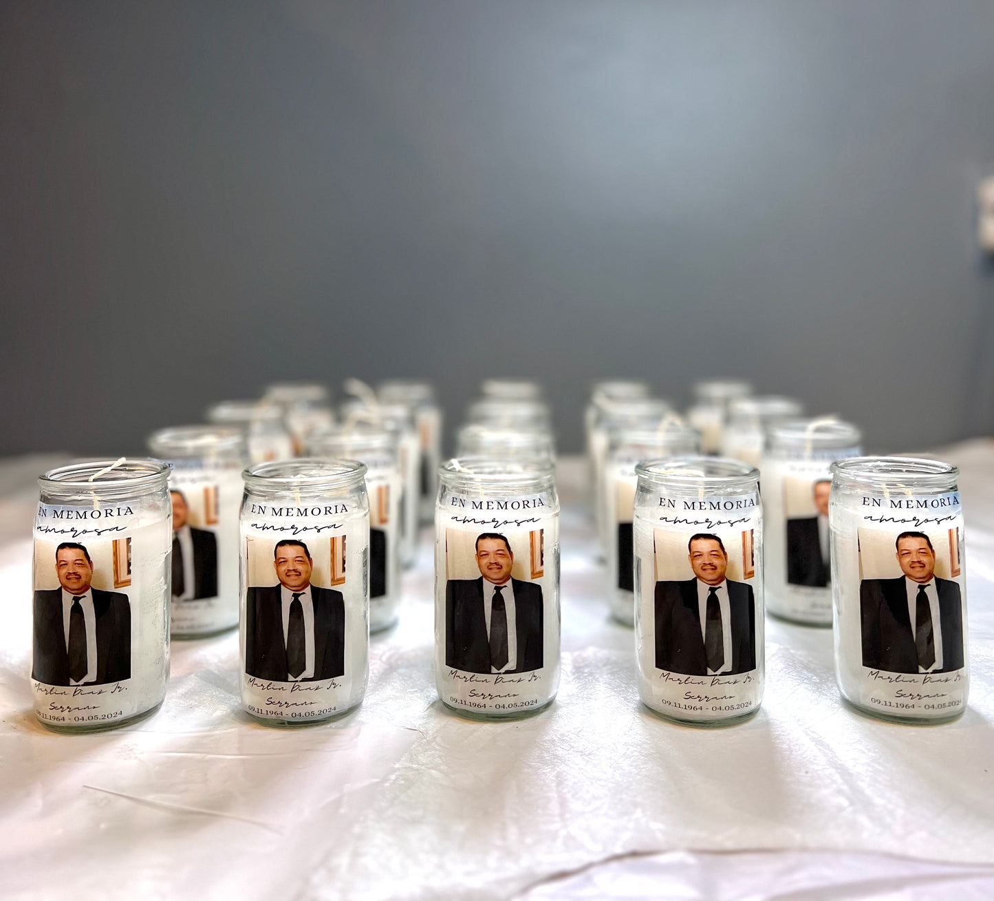 Mini Glass Memorial Candle