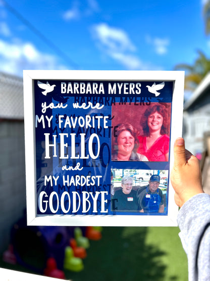 Photo Memorial Shadow Box