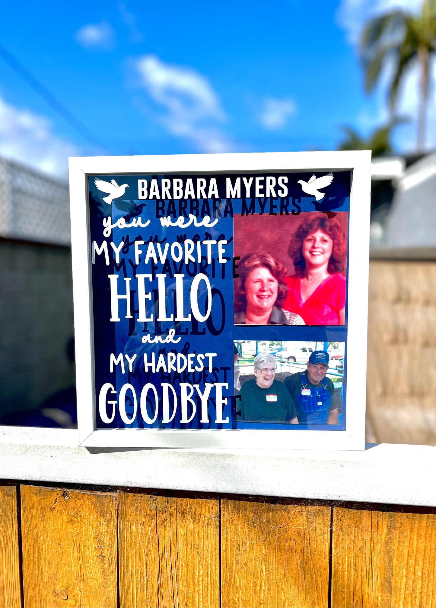 Photo Memorial Shadow Box