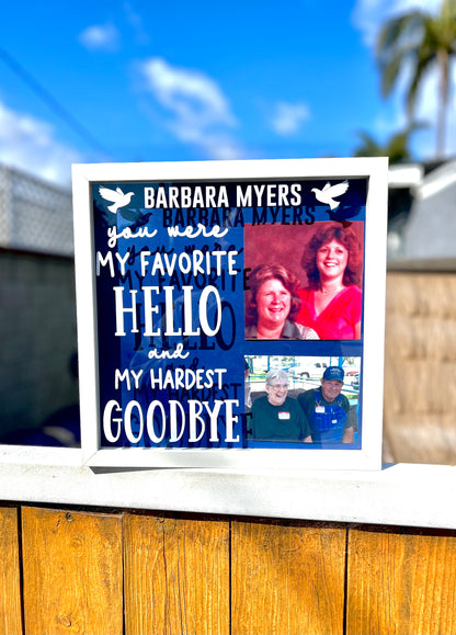 Photo Memorial Shadow Box