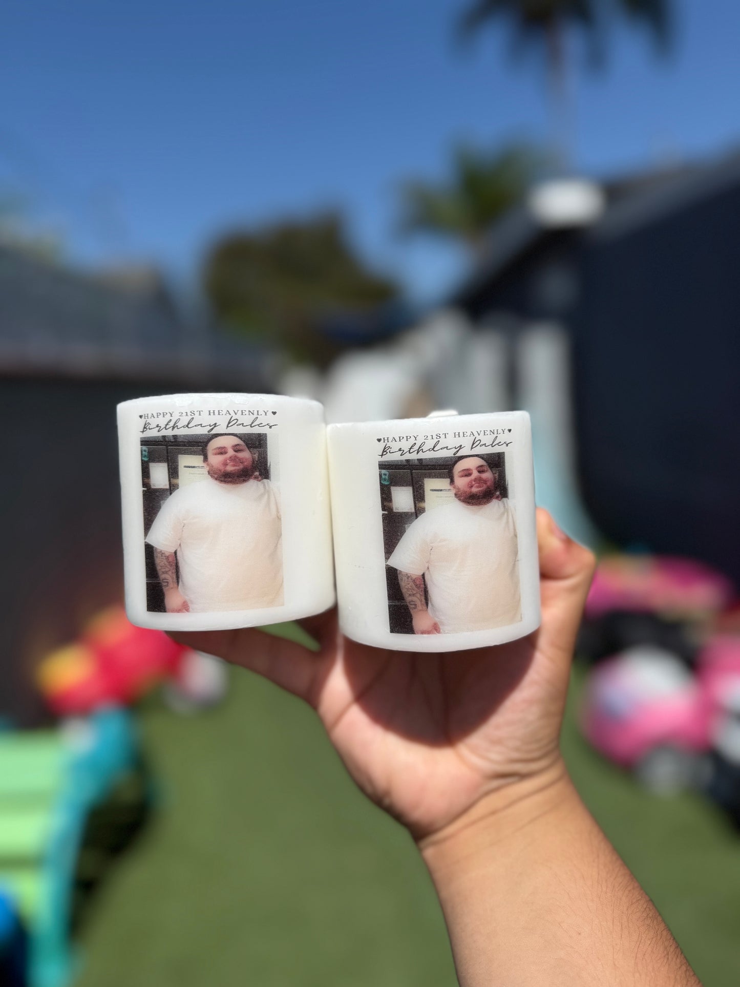 Mini Memorial Pillar Candle