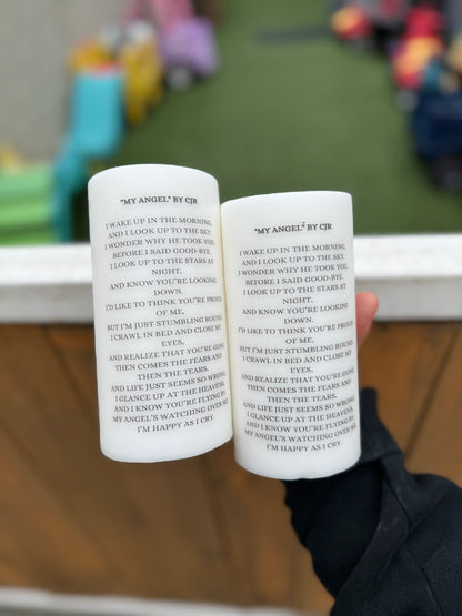 Large Memorial Pillar Candle