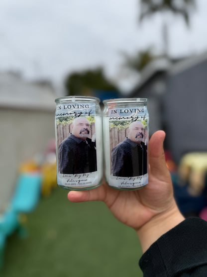 Mini Glass Memorial Candle