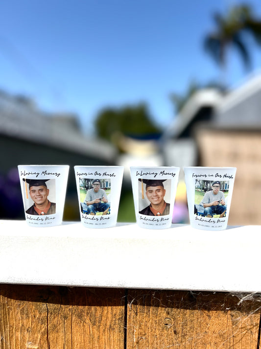 Memorial Frosted Shot Glasses