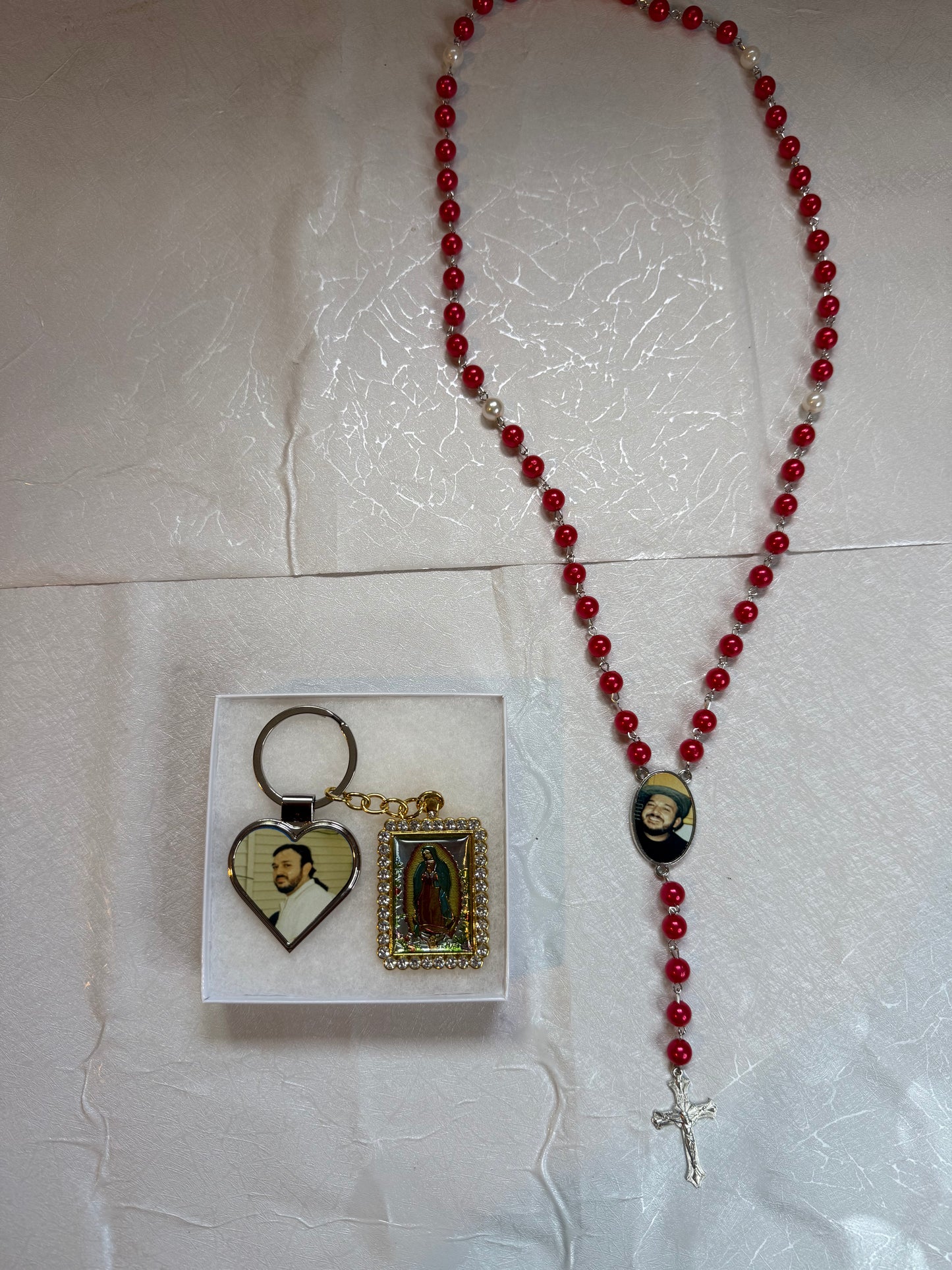 Rosary + Keychain Bundle