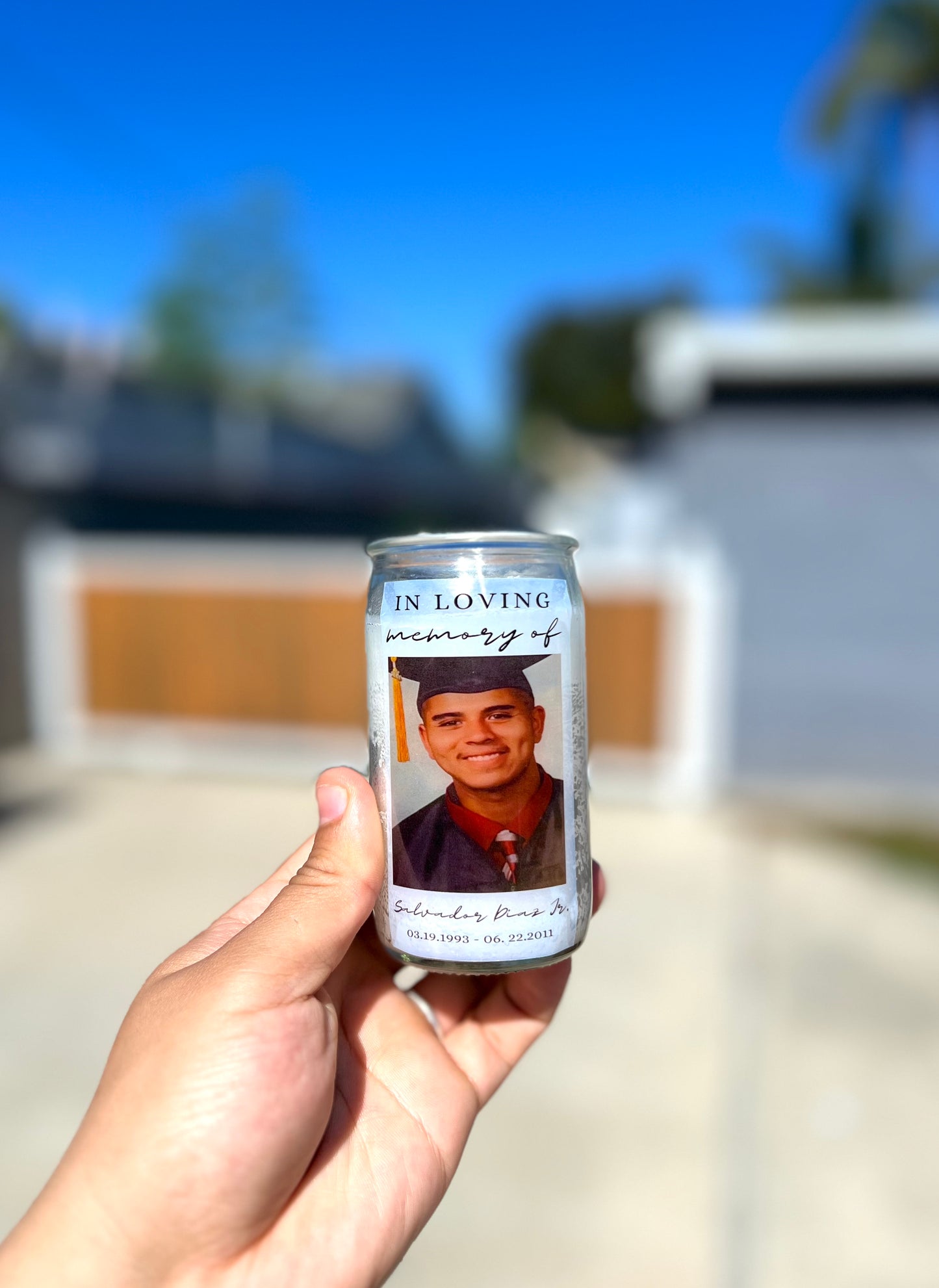 Mini Glass Memorial Candle