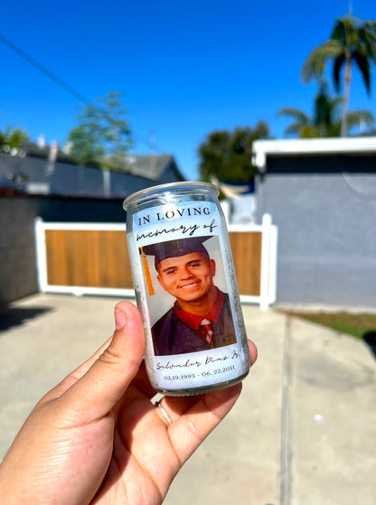 Mini Glass Memorial Candle