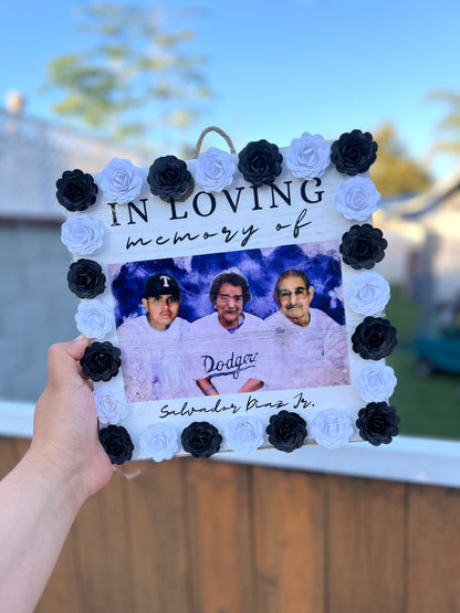 Square Memorial Wood Plaque