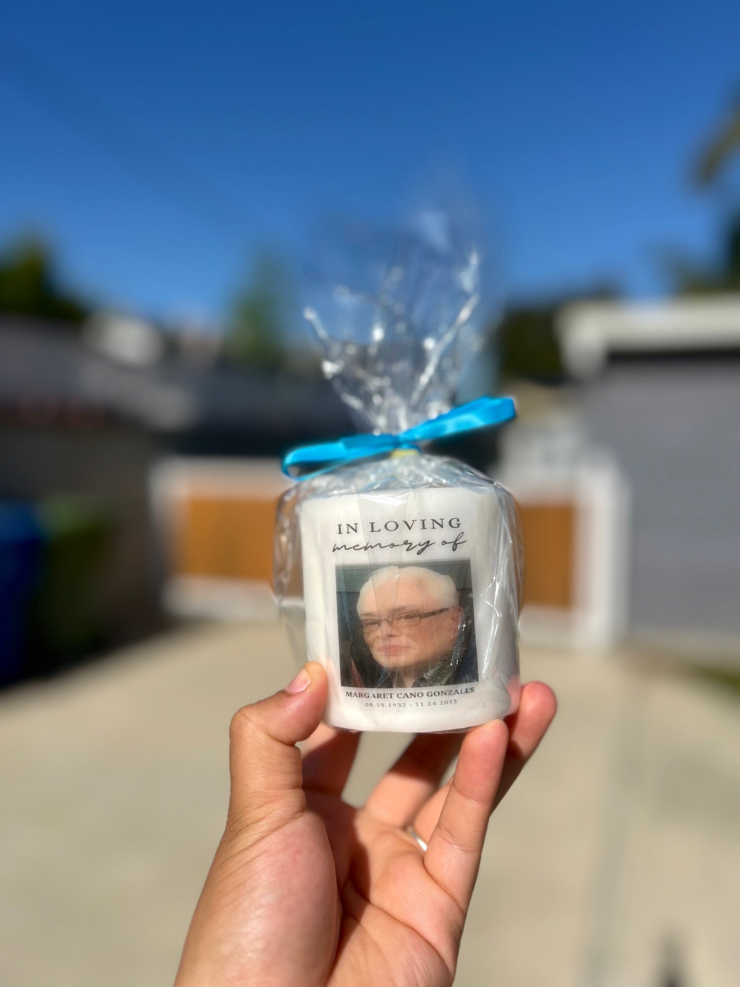 Mini Memorial Pillar Candle