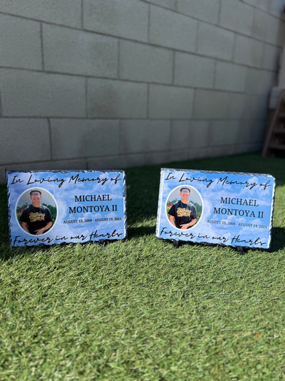 In Loving Memory Slate Plaque