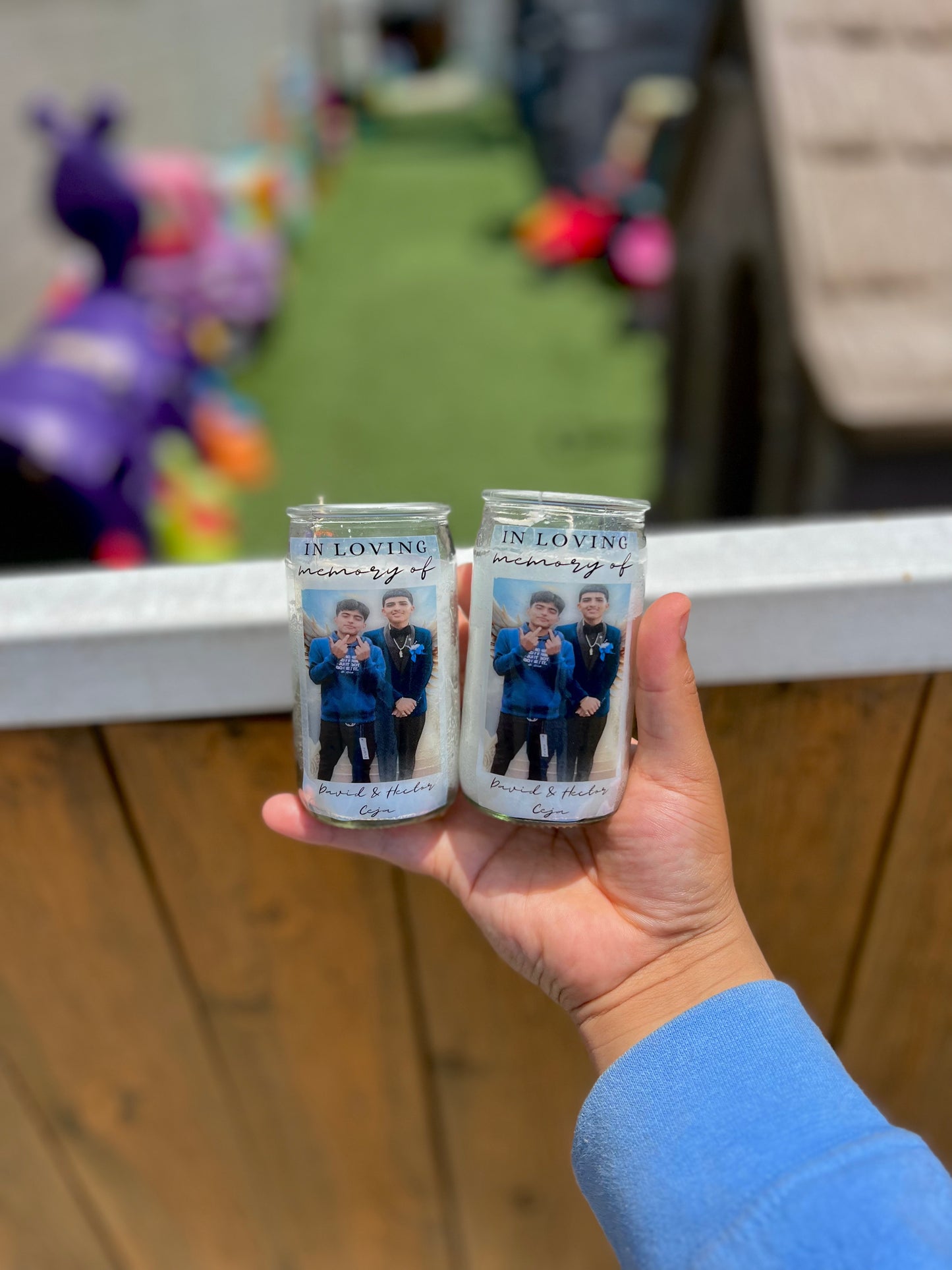 Mini Glass Memorial Candle