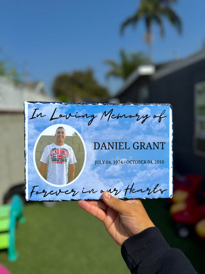 In Loving Memory Slate Plaque