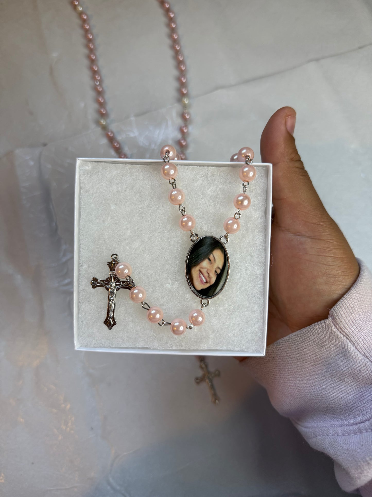 Memorial Rosary with Photo