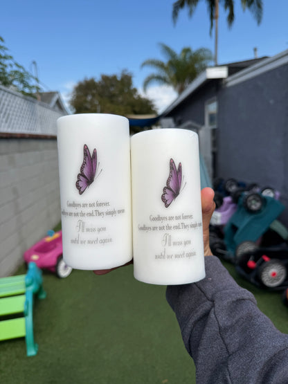 Large Memorial Pillar Candle