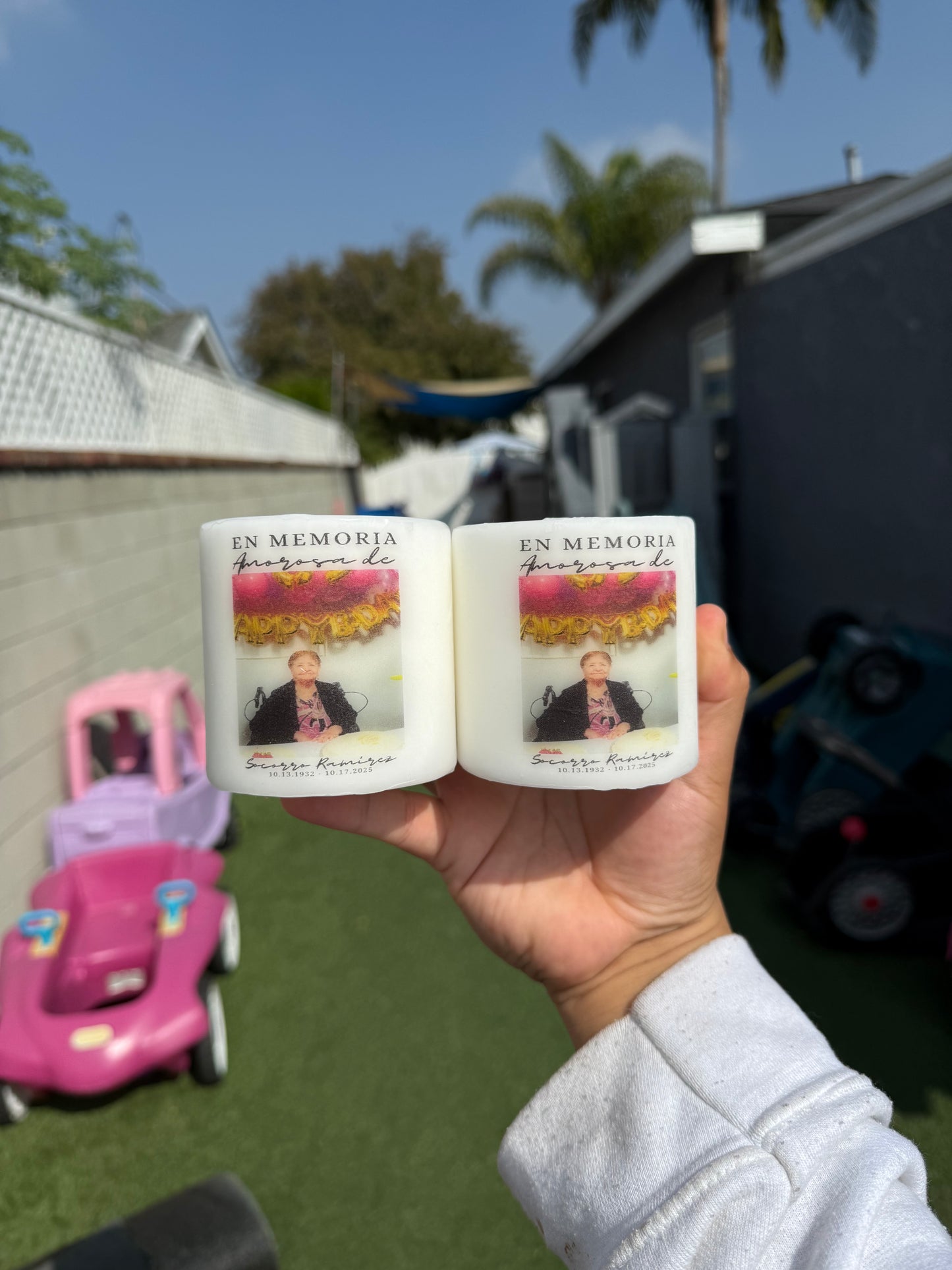 Mini Memorial Pillar Candle