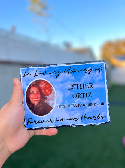 In Loving Memory Slate Plaque
