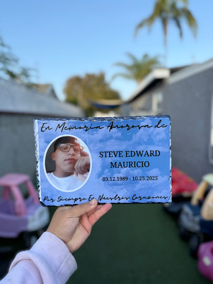 In Loving Memory Slate Plaque