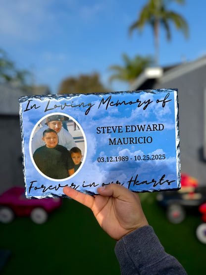 In Loving Memory Slate Plaque