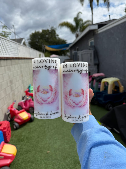 Large Memorial Pillar Candle