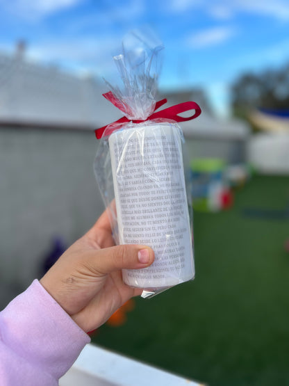 Large Memorial Pillar Candle