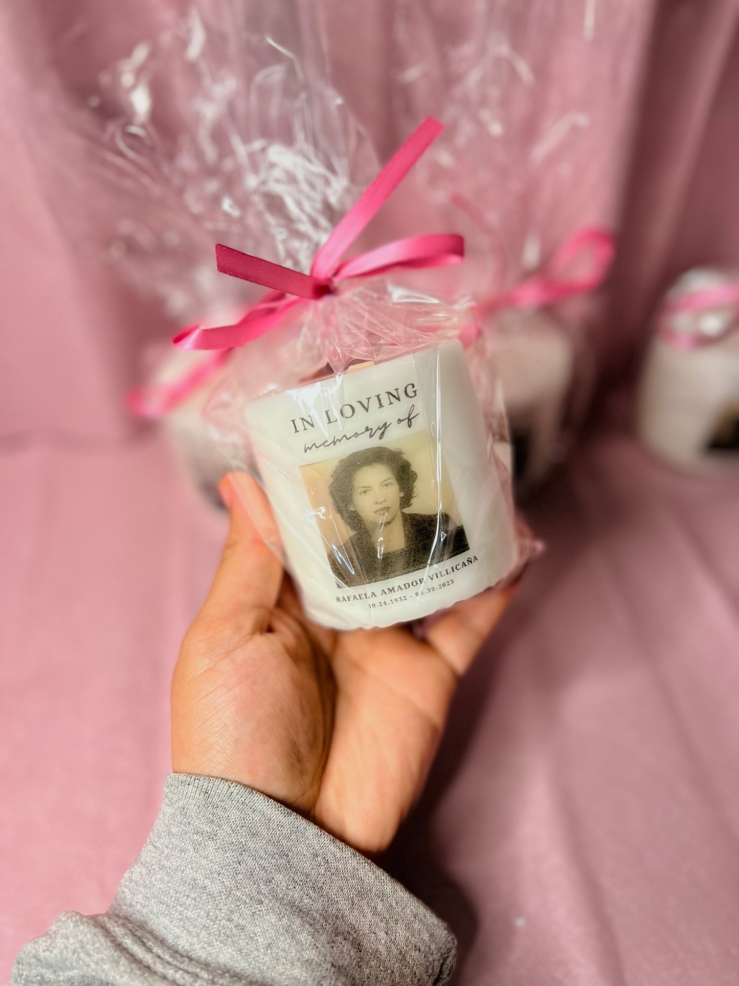 Mini Memorial Pillar Candle