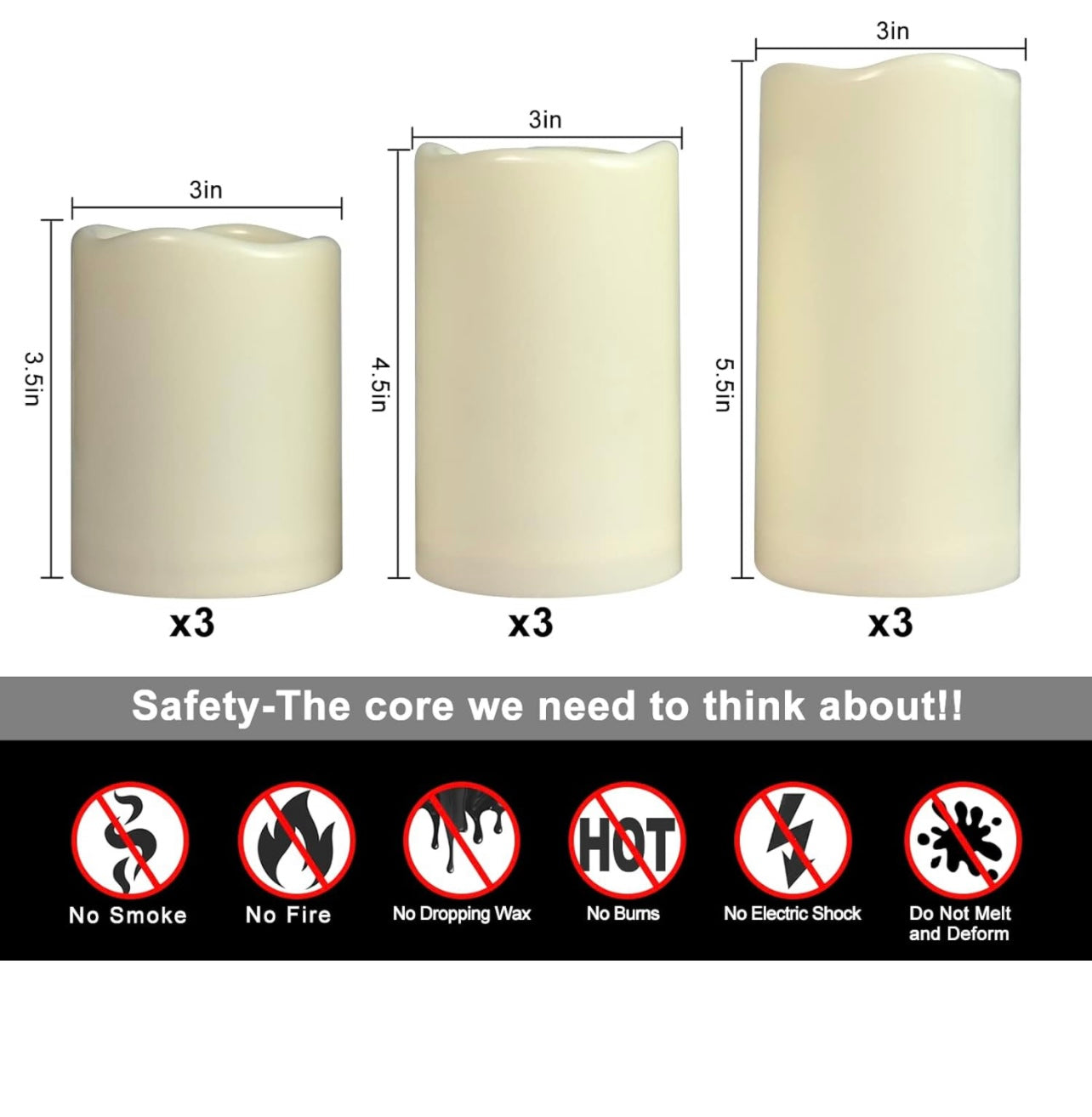 Flameless Candles (Battery Operated)