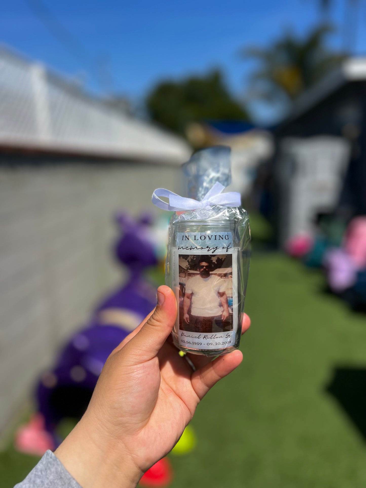 Mini Glass Memorial Candle