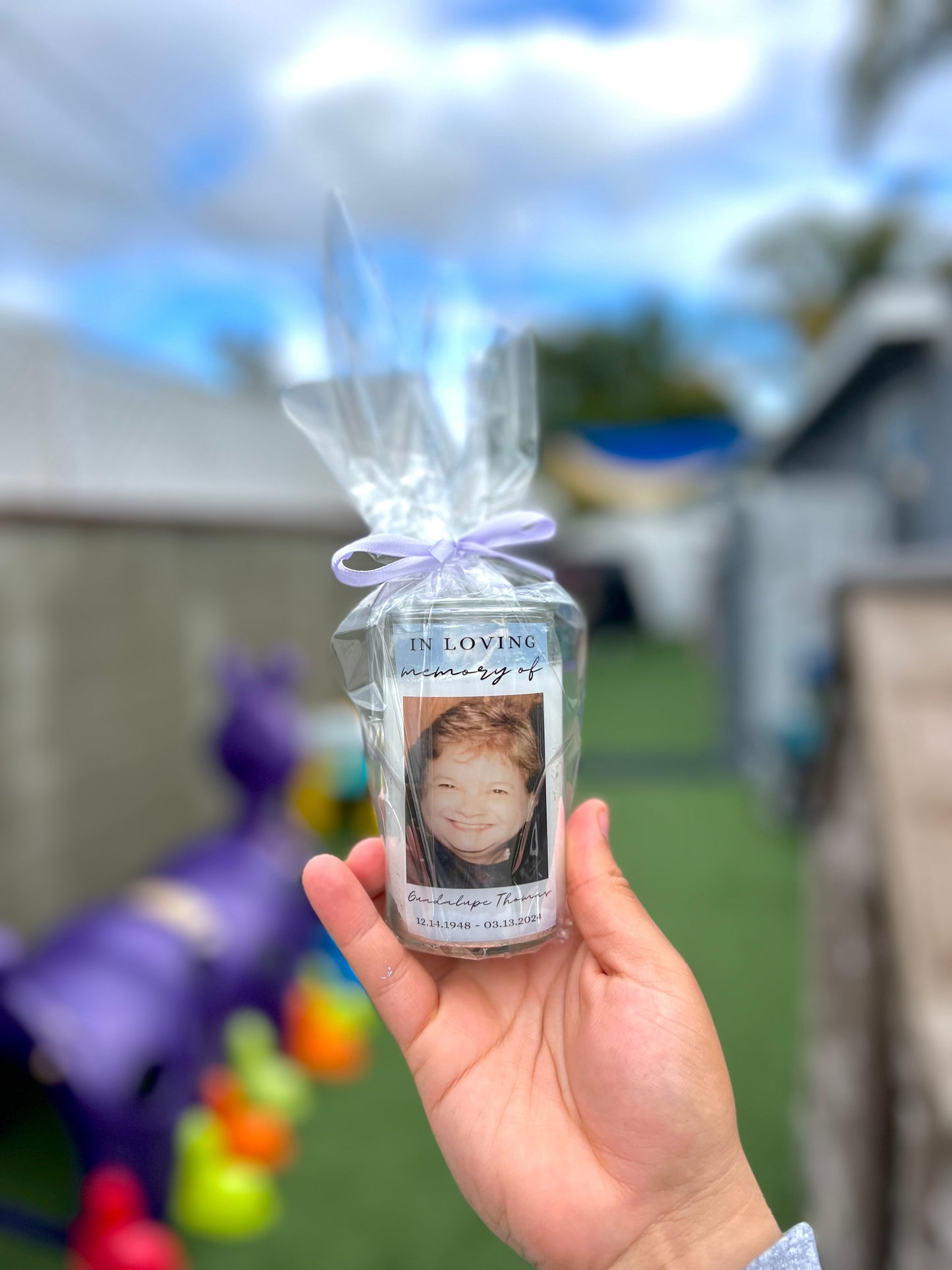 Mini Glass Memorial Candle