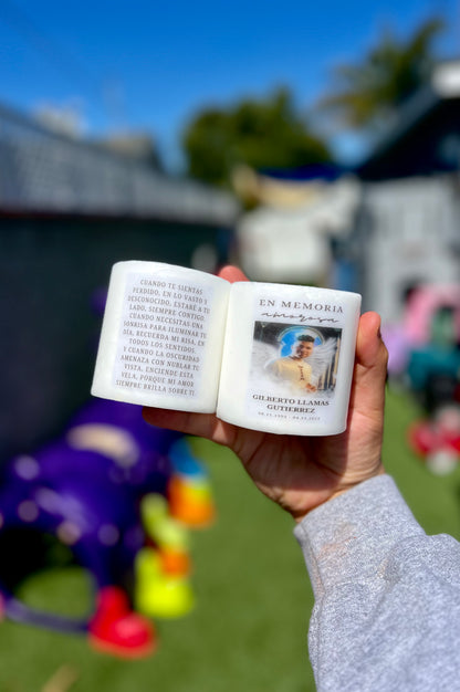 Mini Memorial Pillar Candle