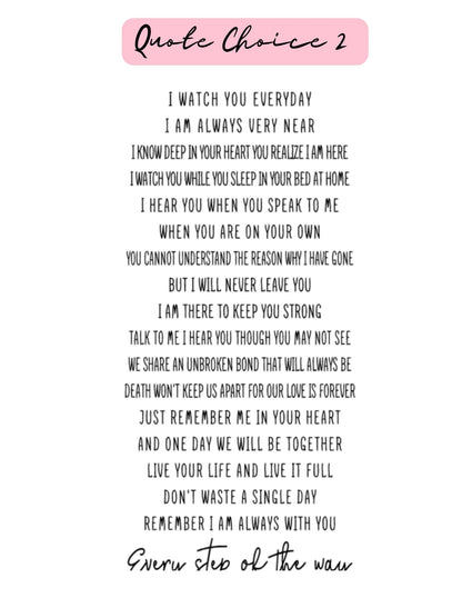 Personalized Memorial Lantern