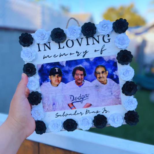 Square Memorial Wood Plaque