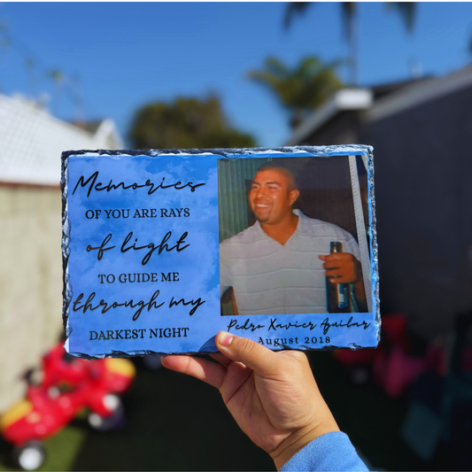 Memories of you Slate Plaque