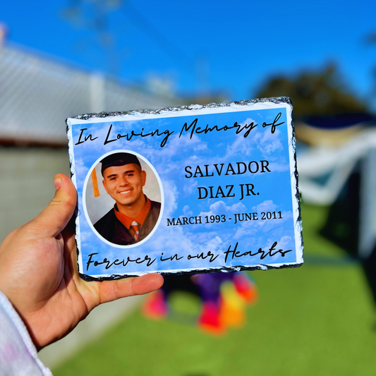 In Loving Memory Slate Plaque