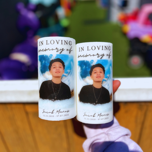 Large Memorial Pillar Candle