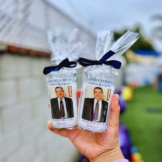 Mini Glass Memorial Candle