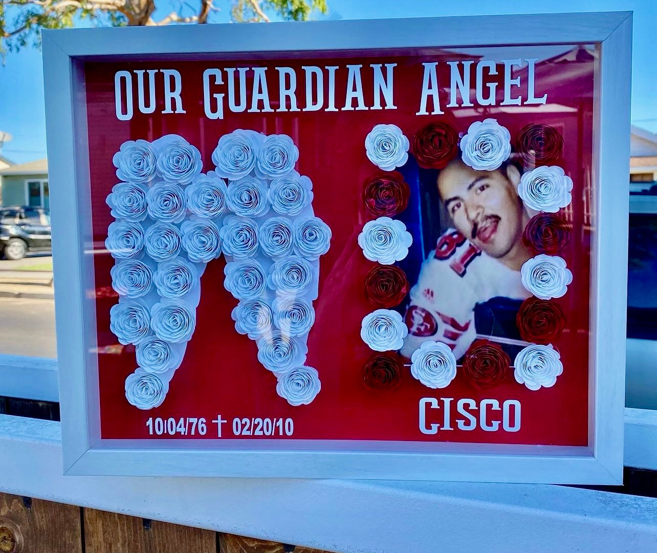Angel Wings Memorial Shadow Box