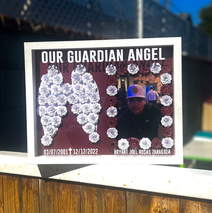 Angel Wings Memorial Shadow Box