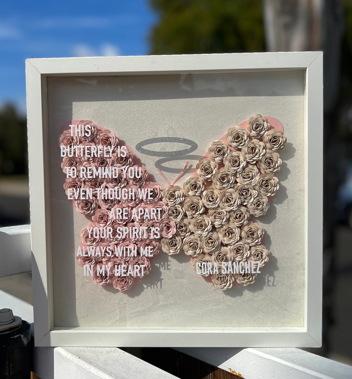 This Butterfly..Memorial Shadow Box